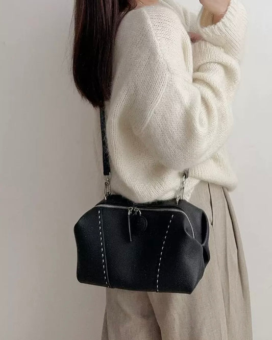 2wayワイドステッチレザーバッグ