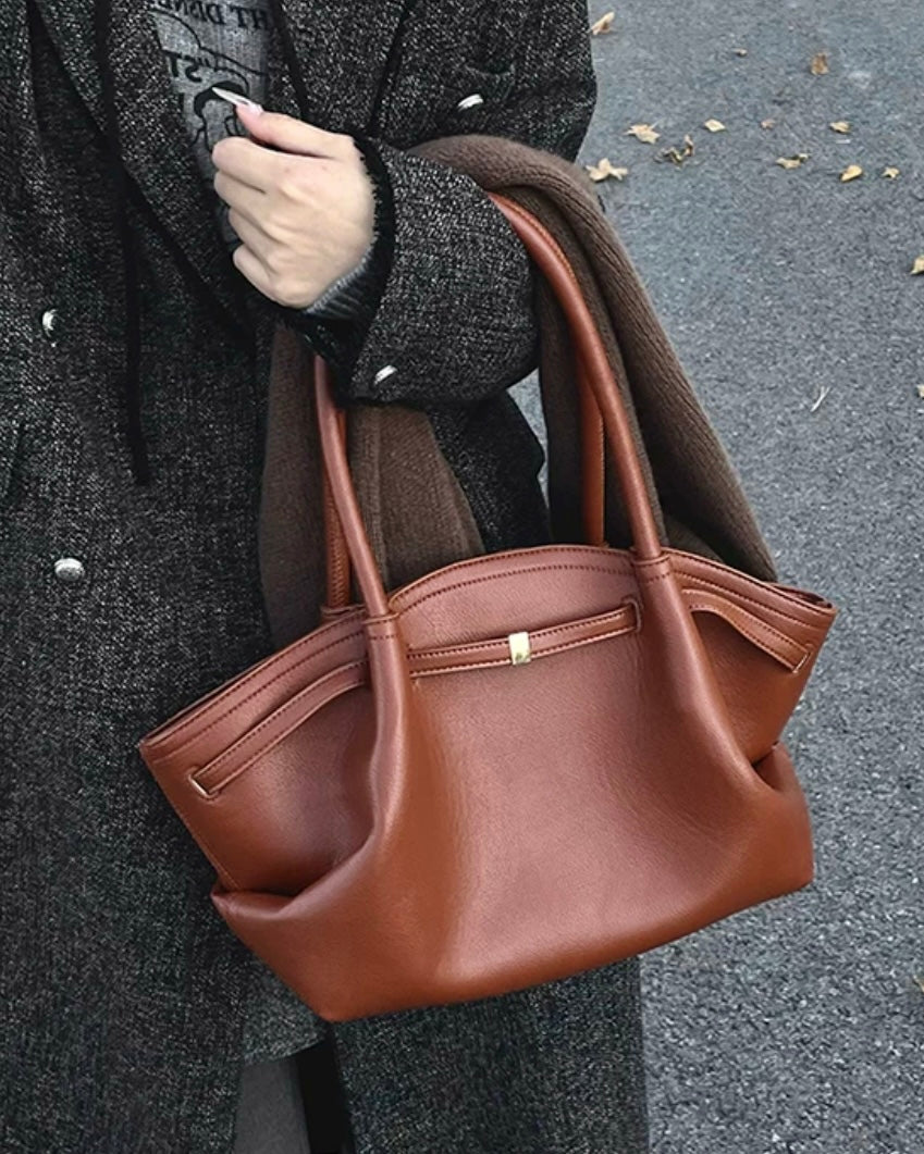 ワイドタックレザーバッグ