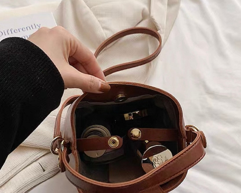 《11/14新作》2wayヴィンテージルックバケツバッグ