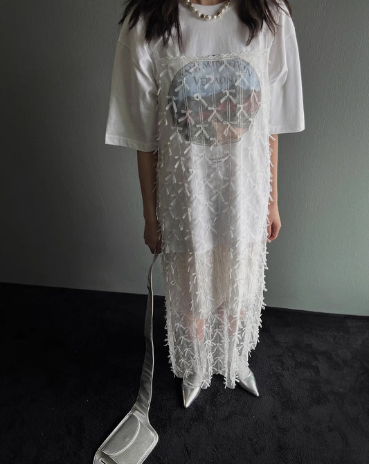 チュールキャミソールワンピース