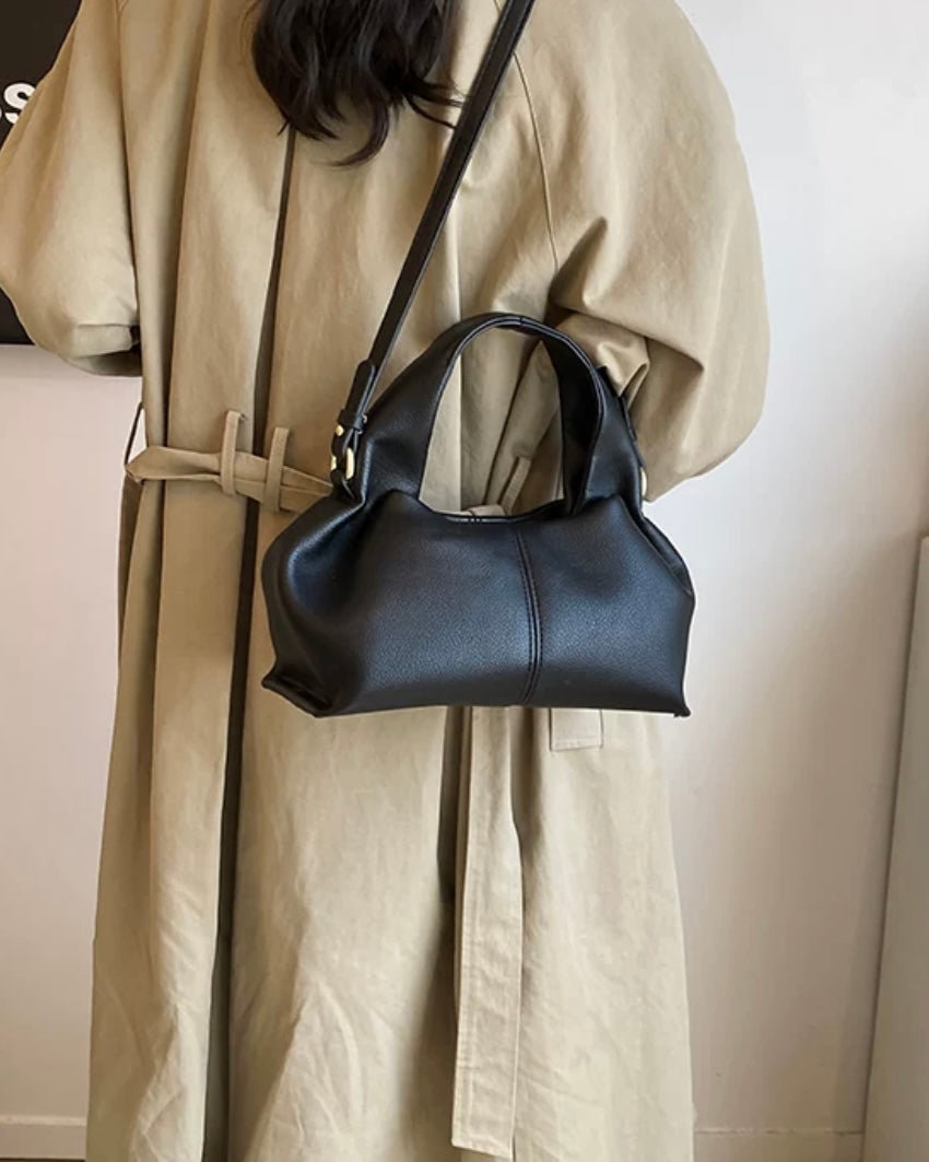2wayタックレザーショルダーバッグ