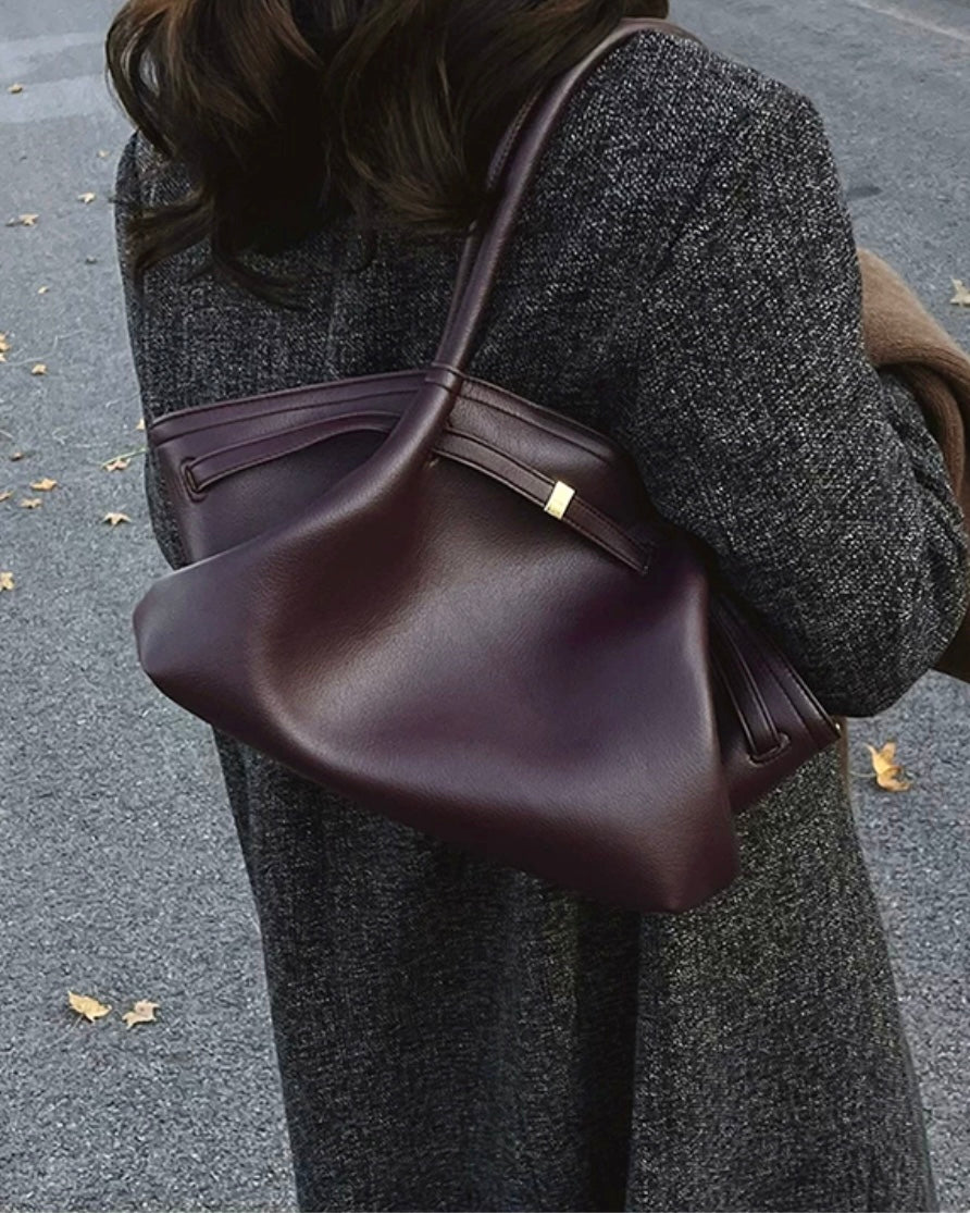 ワイドタックレザーバッグ