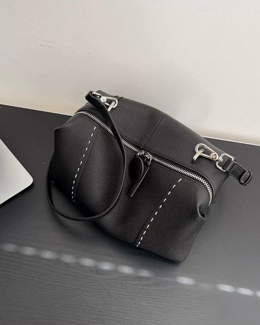 2wayワイドステッチレザーバッグ