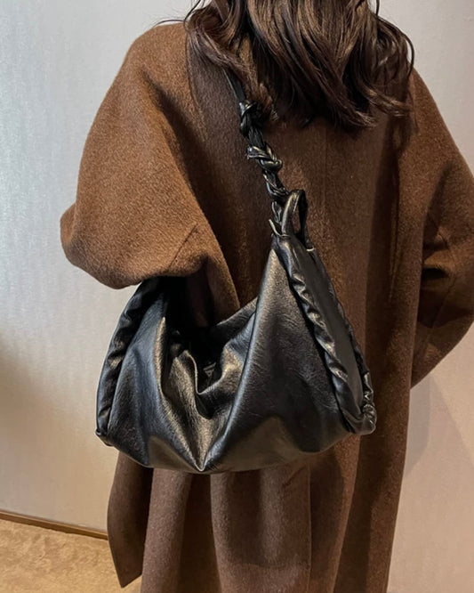 ノットハンドルワンショルダーバッグ