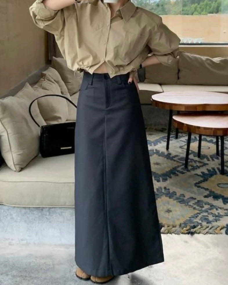 ルーズシルエットロングスカート