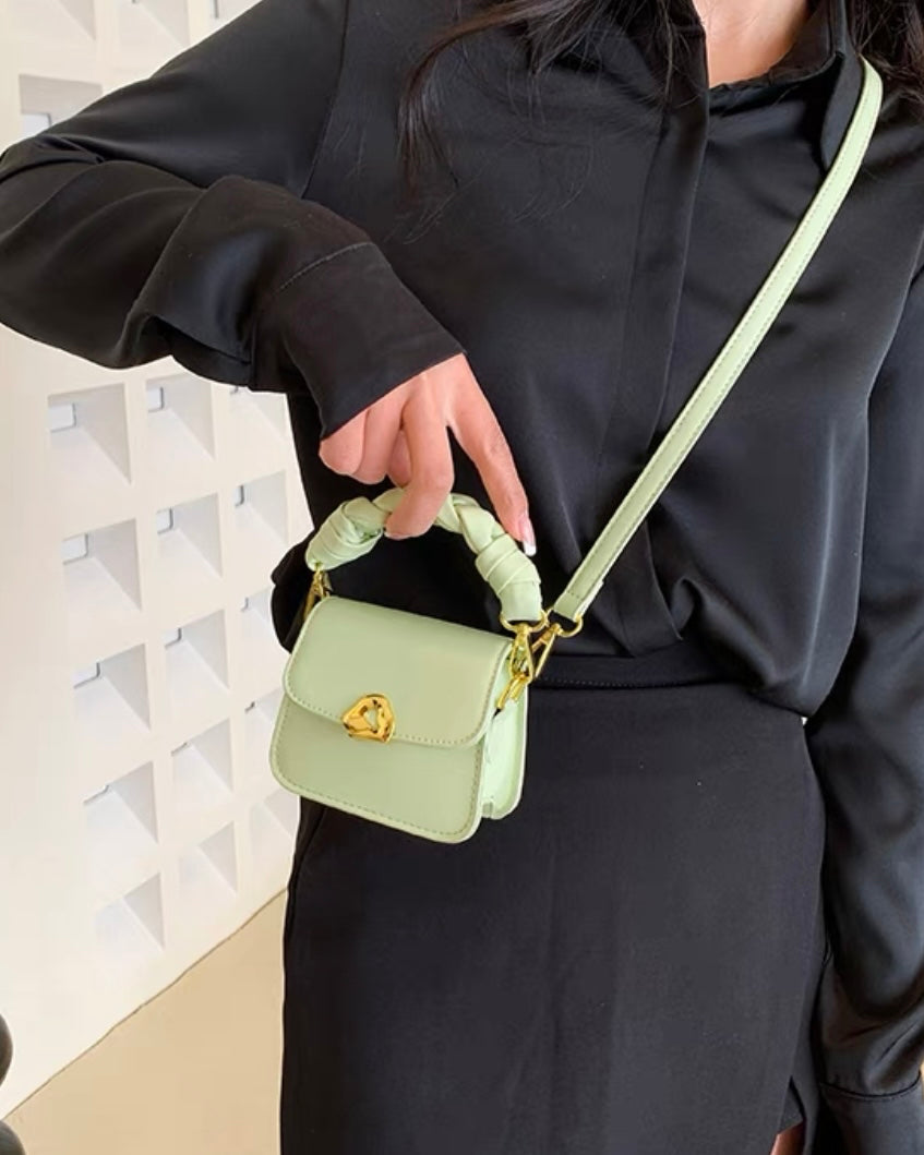 2wayツイストハンドルミニショルダーバッグ
