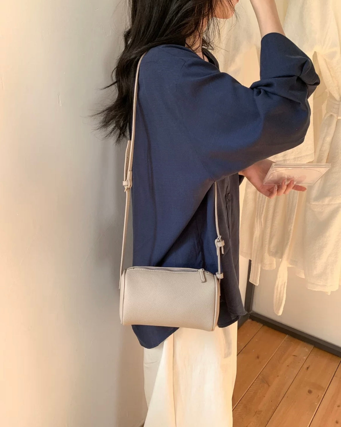 2wayオーバルレザーバッグ