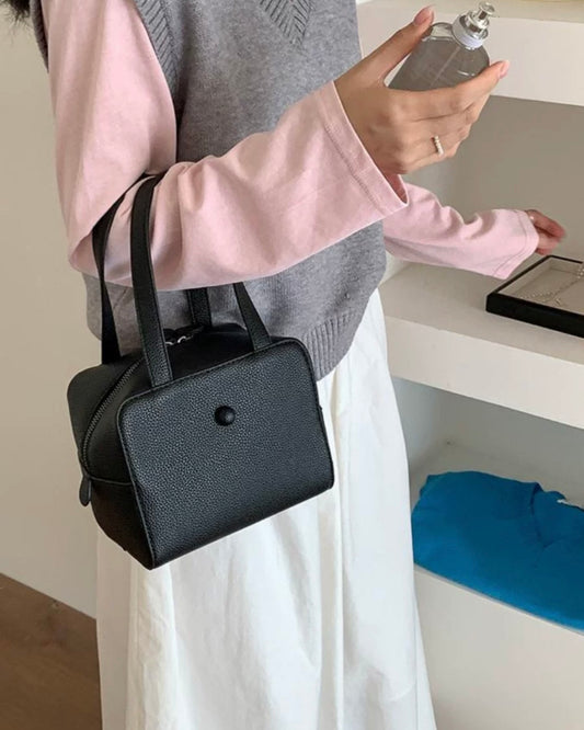 ワンカラーボックスバッグ
