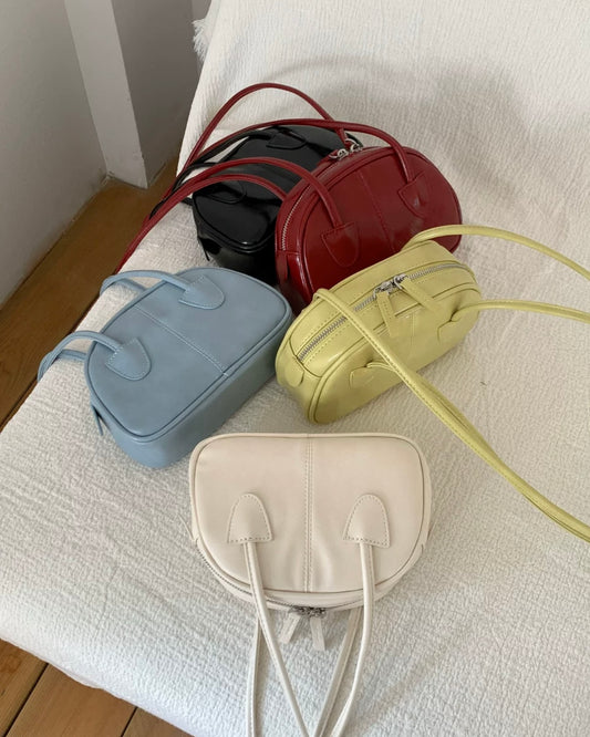 ダブルロングショルダーラウンドバッグ