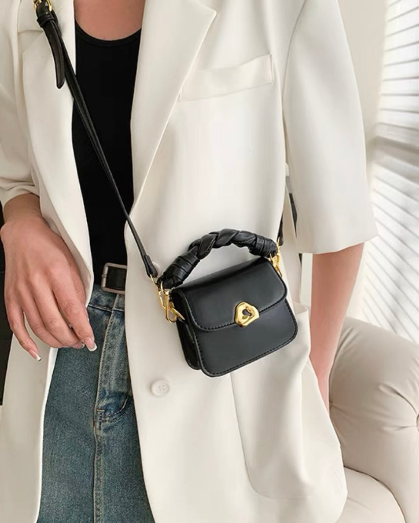 2wayツイストハンドルミニショルダーバッグ