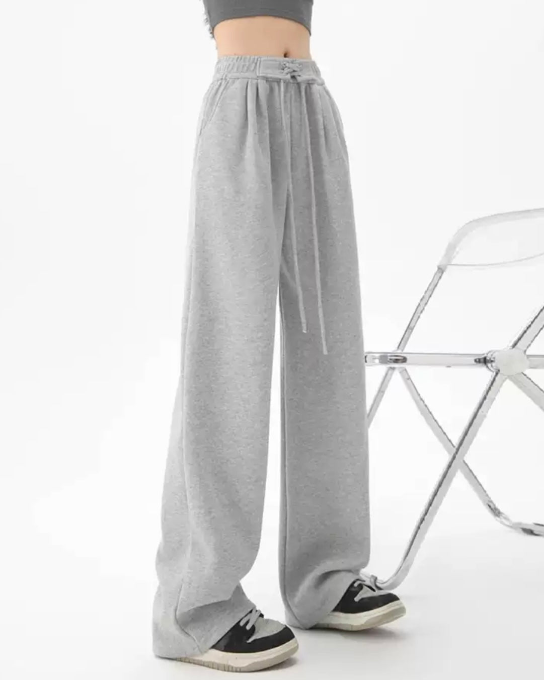 ウエストレースアップスウェットパンツ
