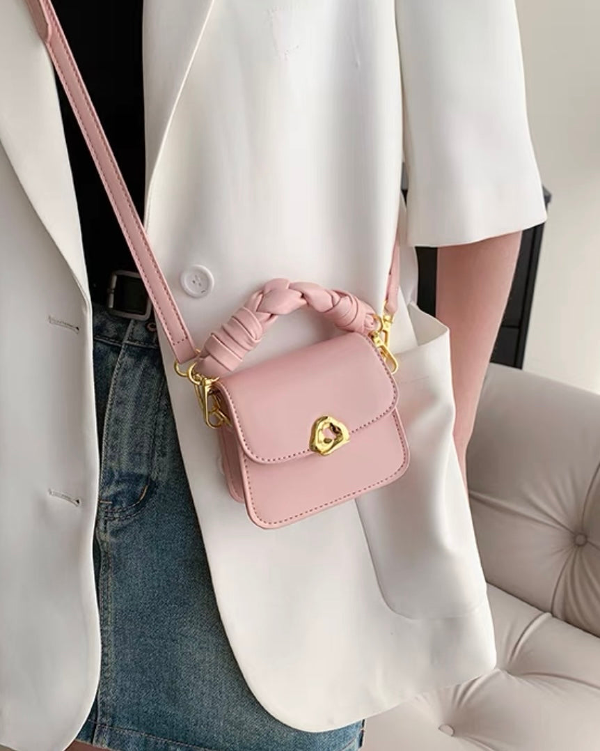 2wayツイストハンドルミニショルダーバッグ