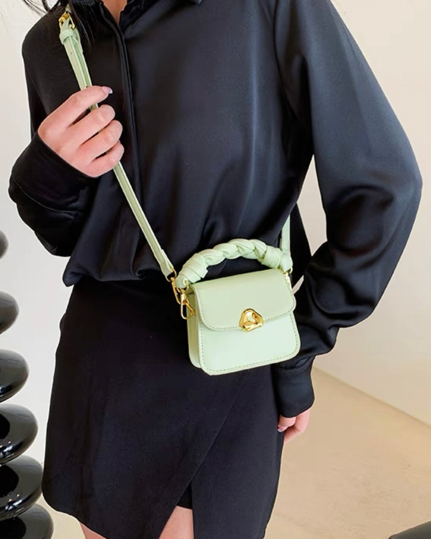 2wayツイストハンドルミニショルダーバッグ