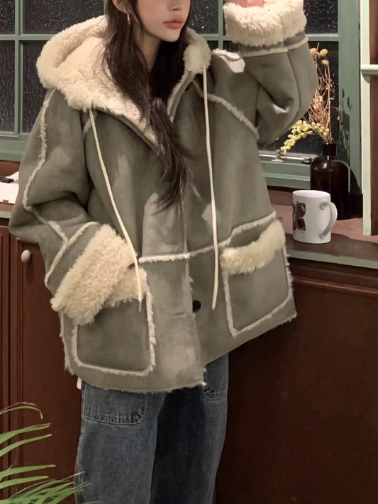 《11/7新作》フェイクムートンボアジャケット