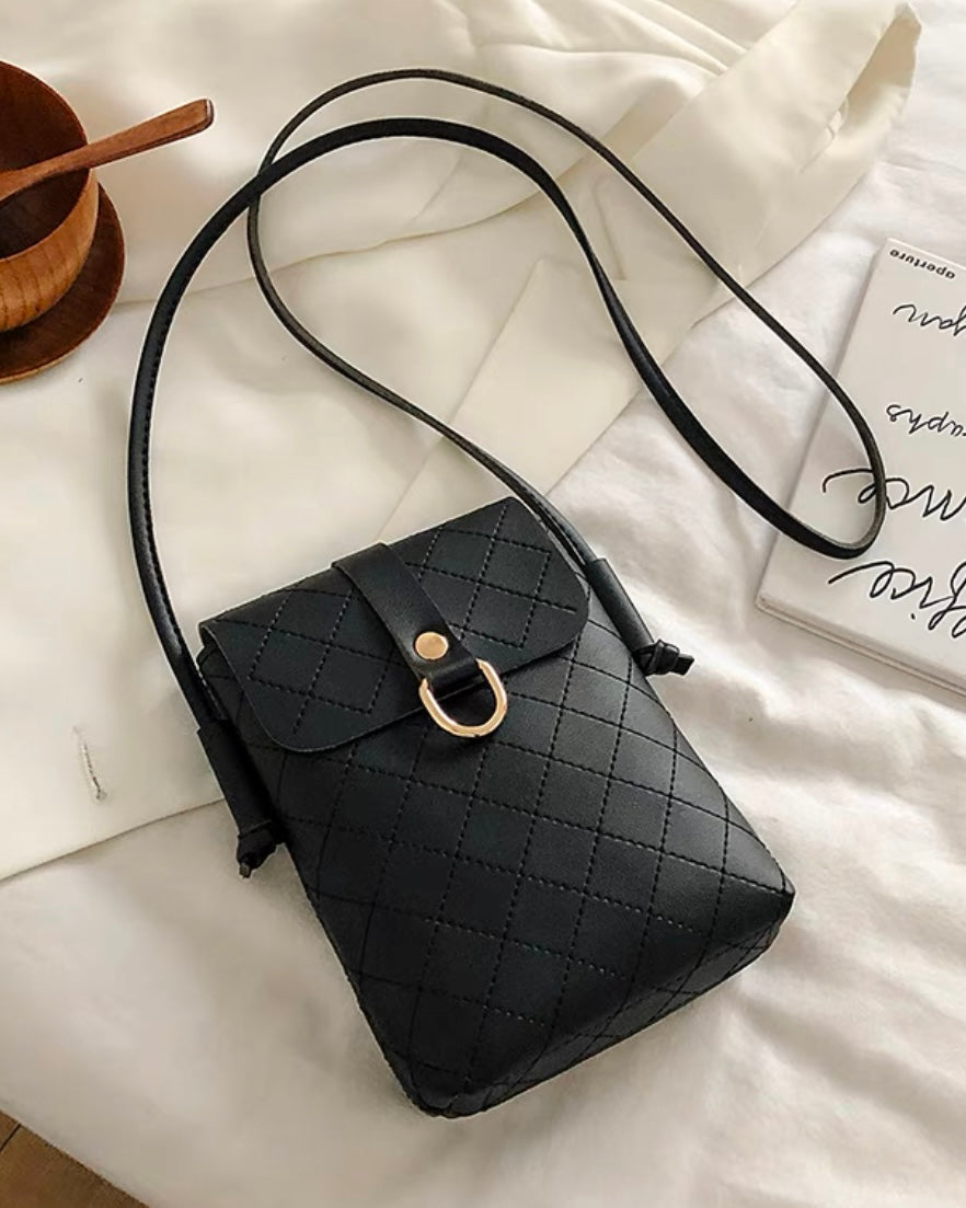 レザーステッチミニショルダーバッグ