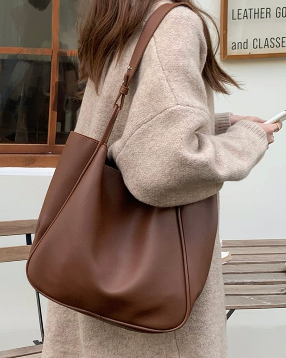 2wayレザーラージバッグ