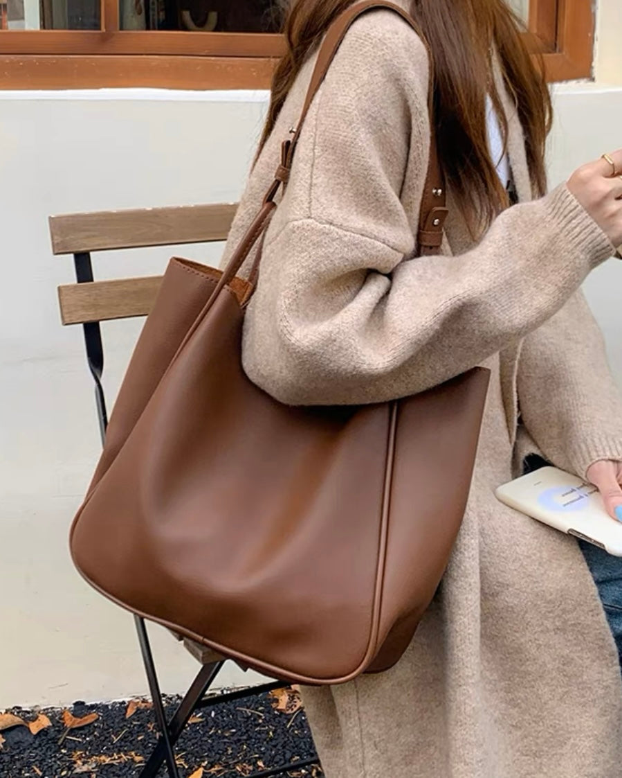 2wayレザーラージバッグ