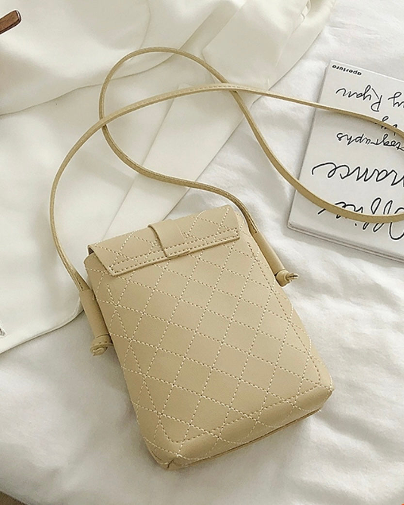 レザーステッチミニショルダーバッグ