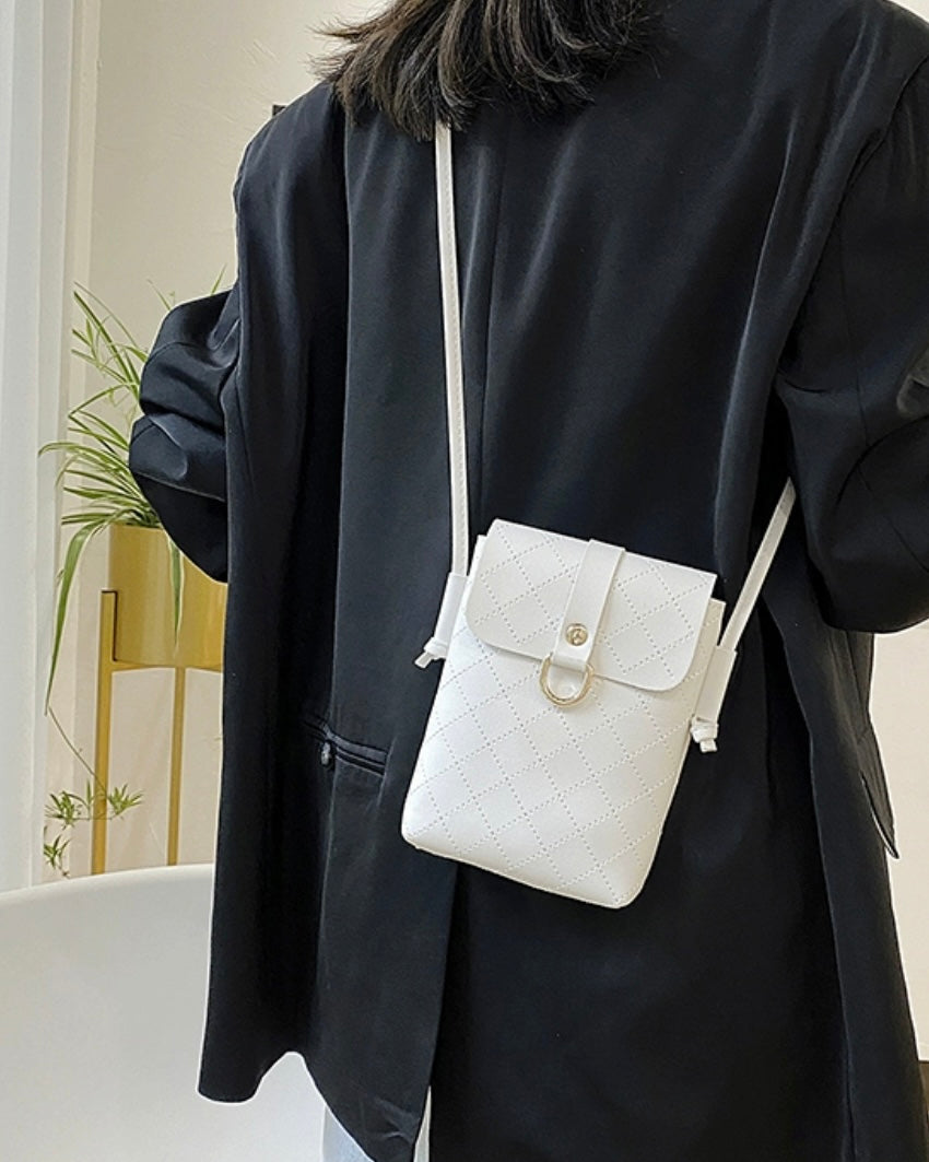 レザーステッチミニショルダーバッグ