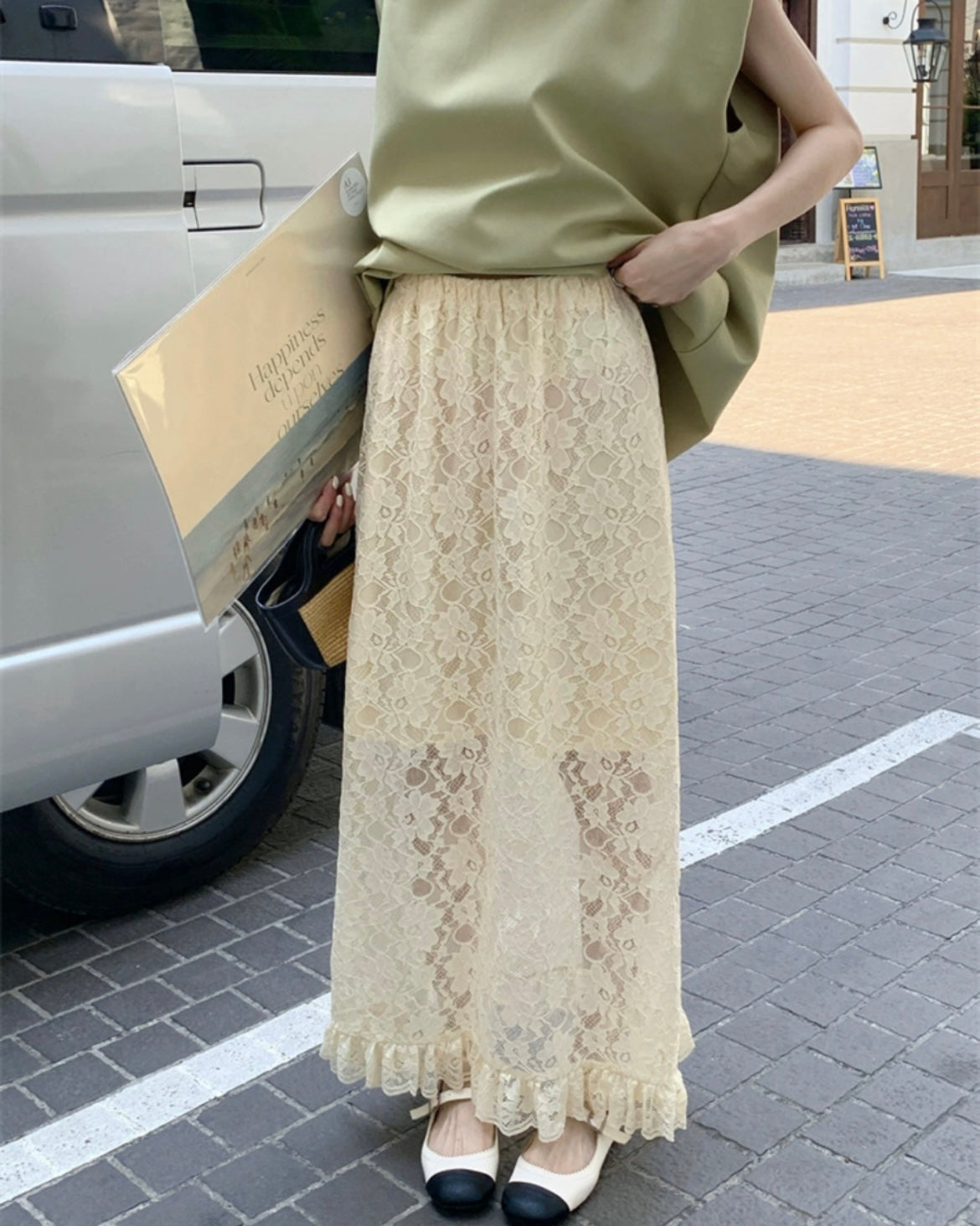 ラッセルレーススカート