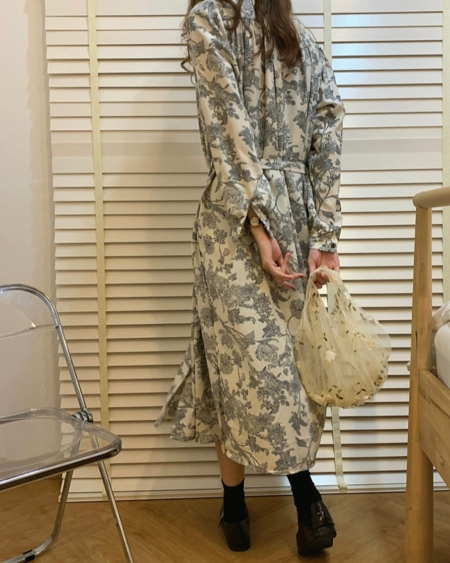 立体フラワー刺繍チュールバッグ
