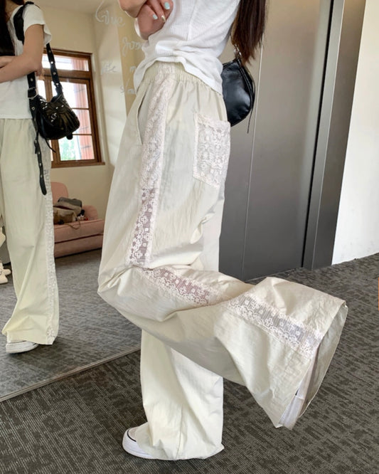 サイドレースイージーパンツ