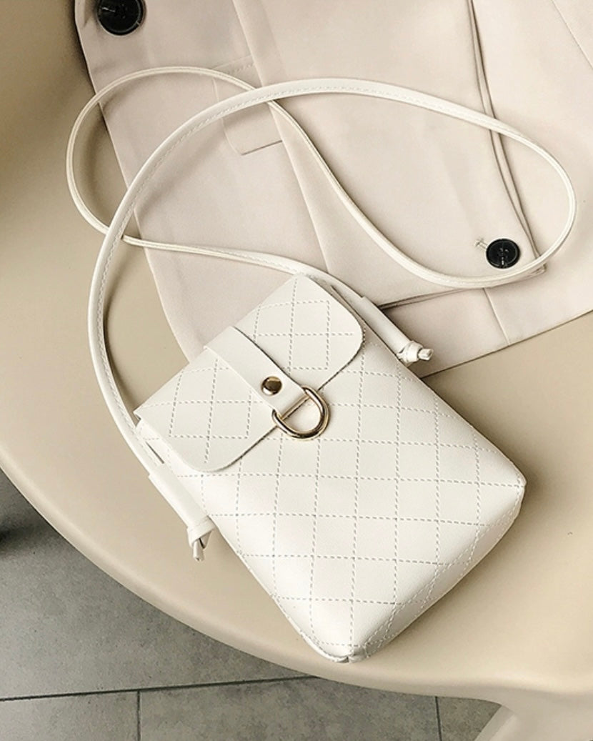 レザーステッチミニショルダーバッグ