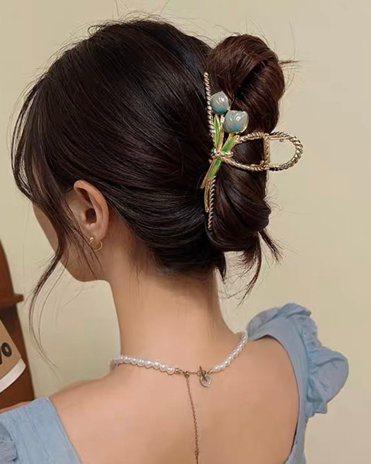 チューリップメタルヘアクリップ