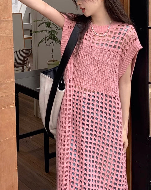 メッシュニットワンピース