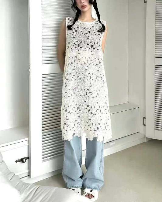 フラワーレースワンピース