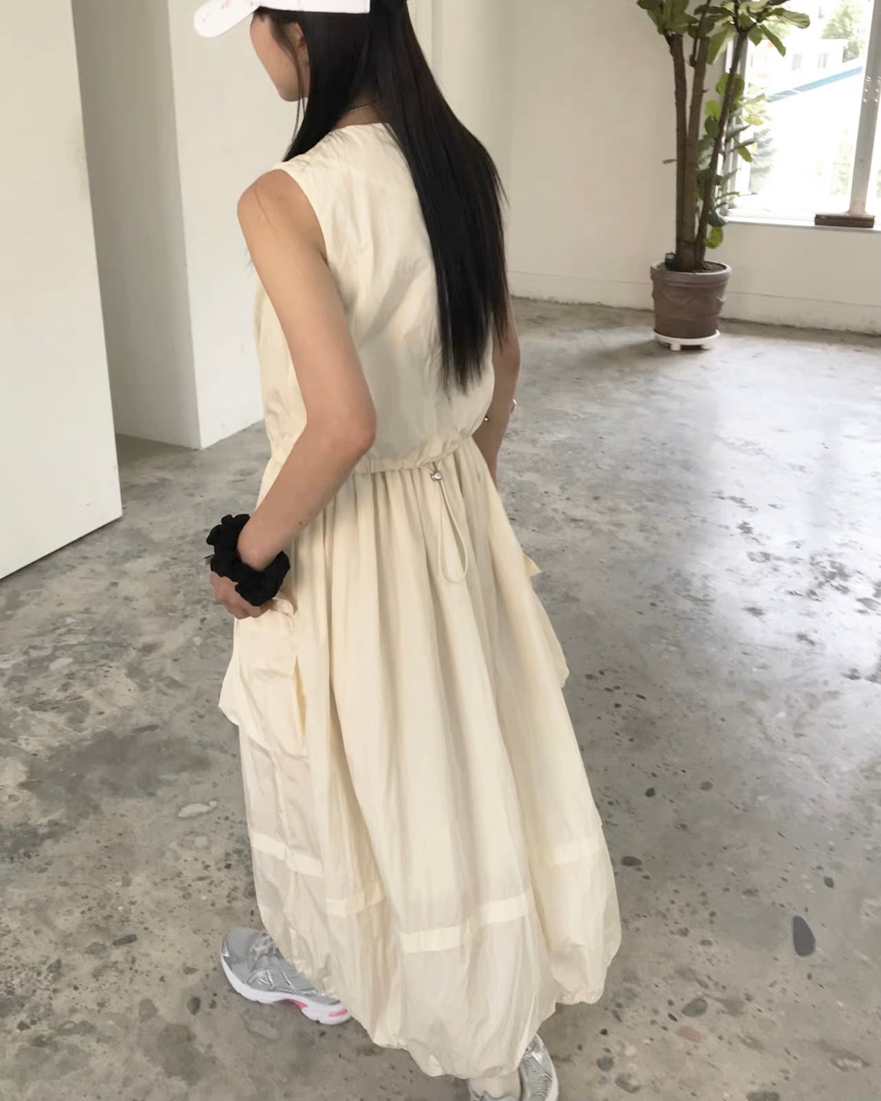 ツーピース風ドロストワンピース