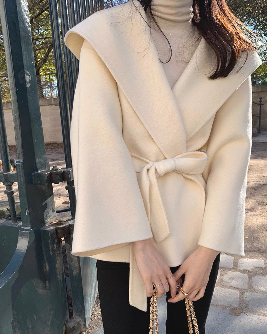 《10/27新作》フーディショールショートローブコート