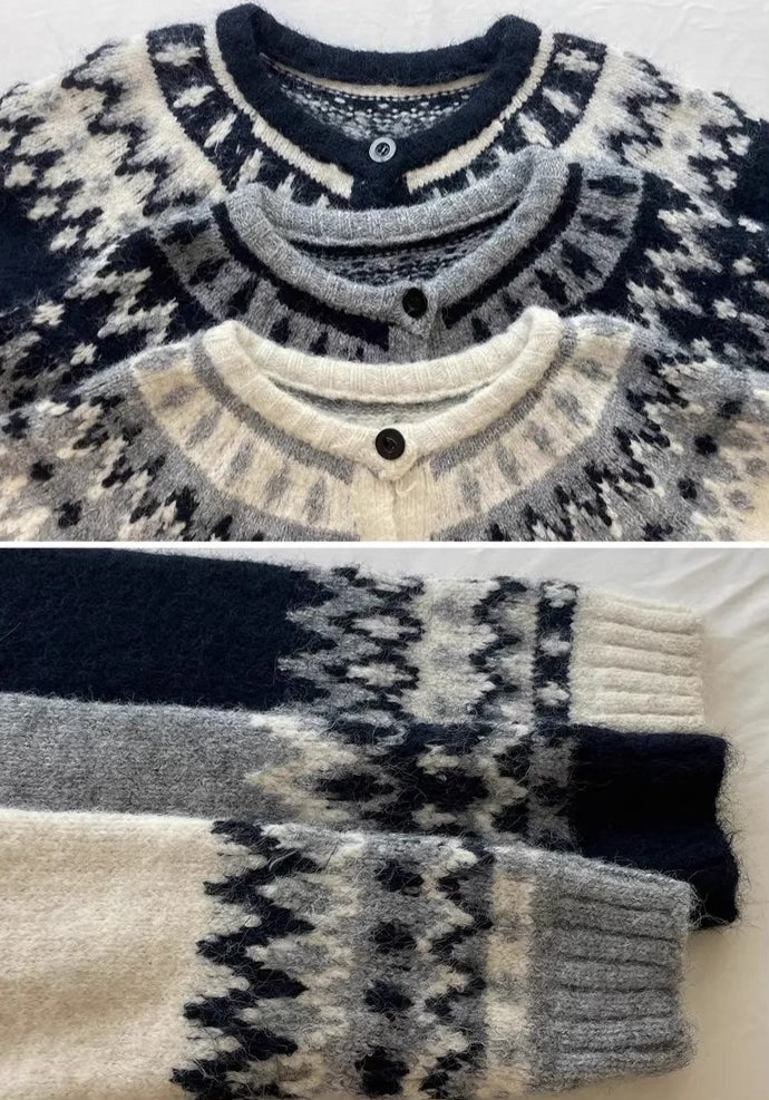 《11/7新作》ジャガードニットカーディガン