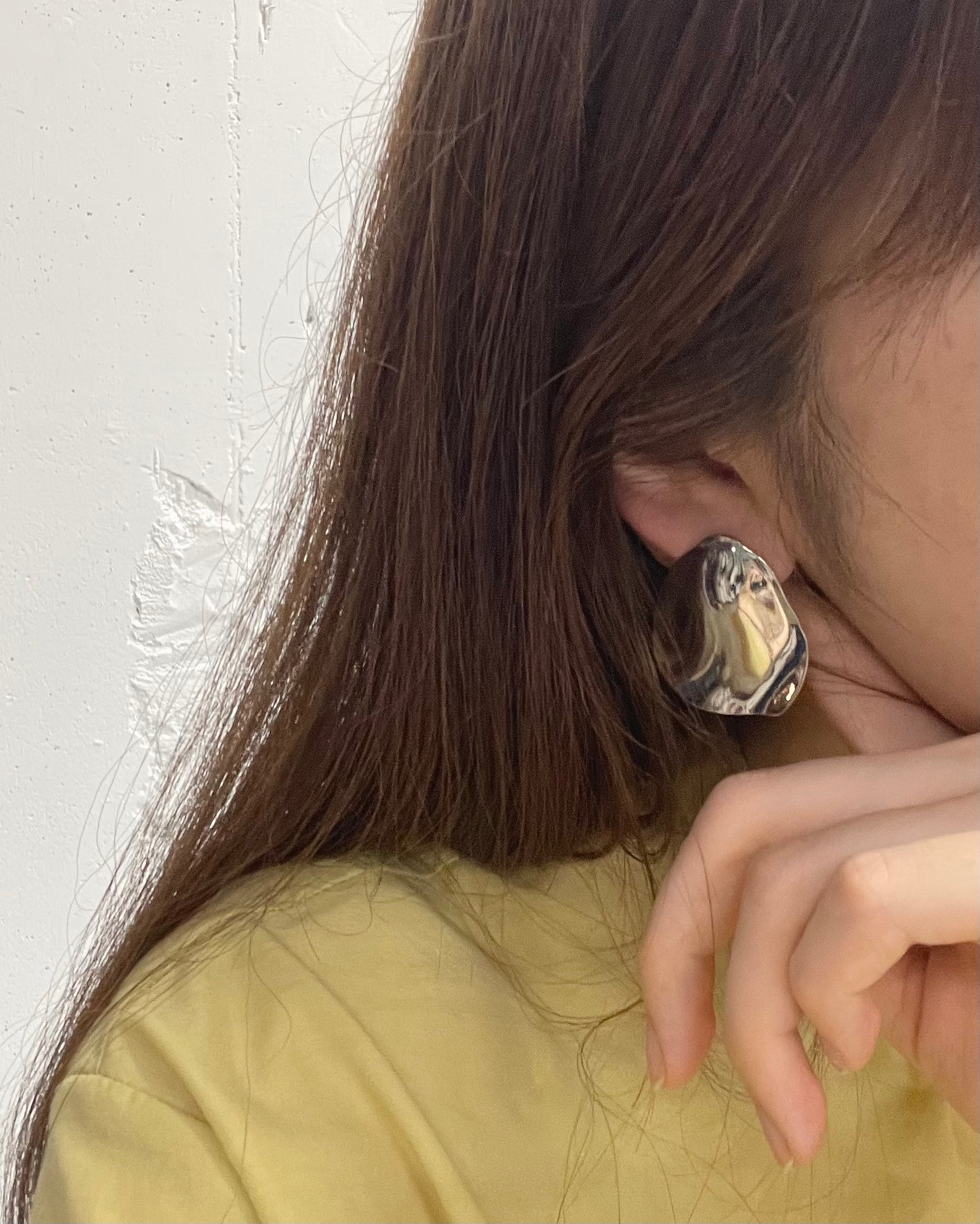 メタルプレートピアス