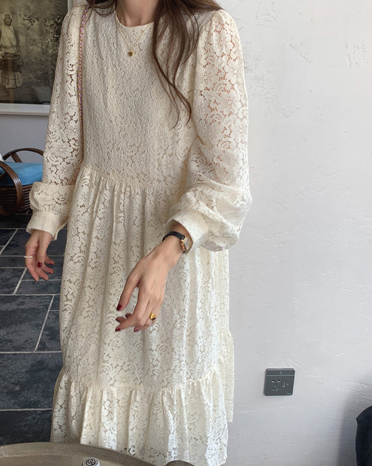 フラワーレースワンピース