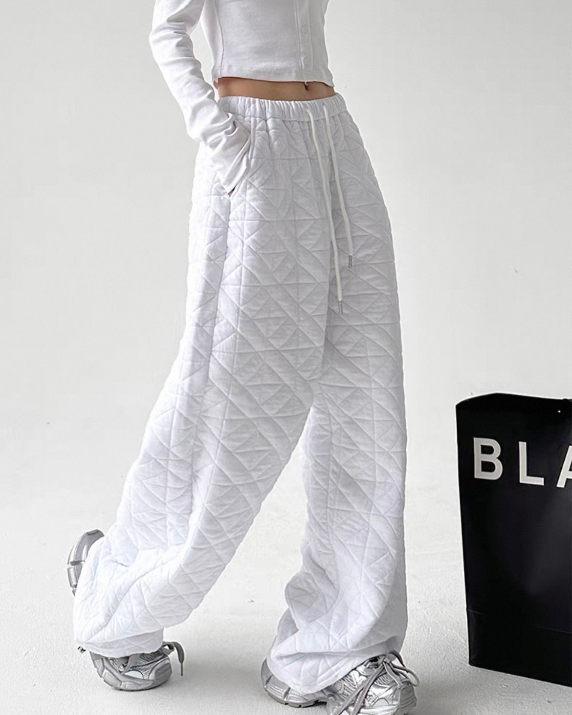 《11/14新作》キルティングウォームパンツ