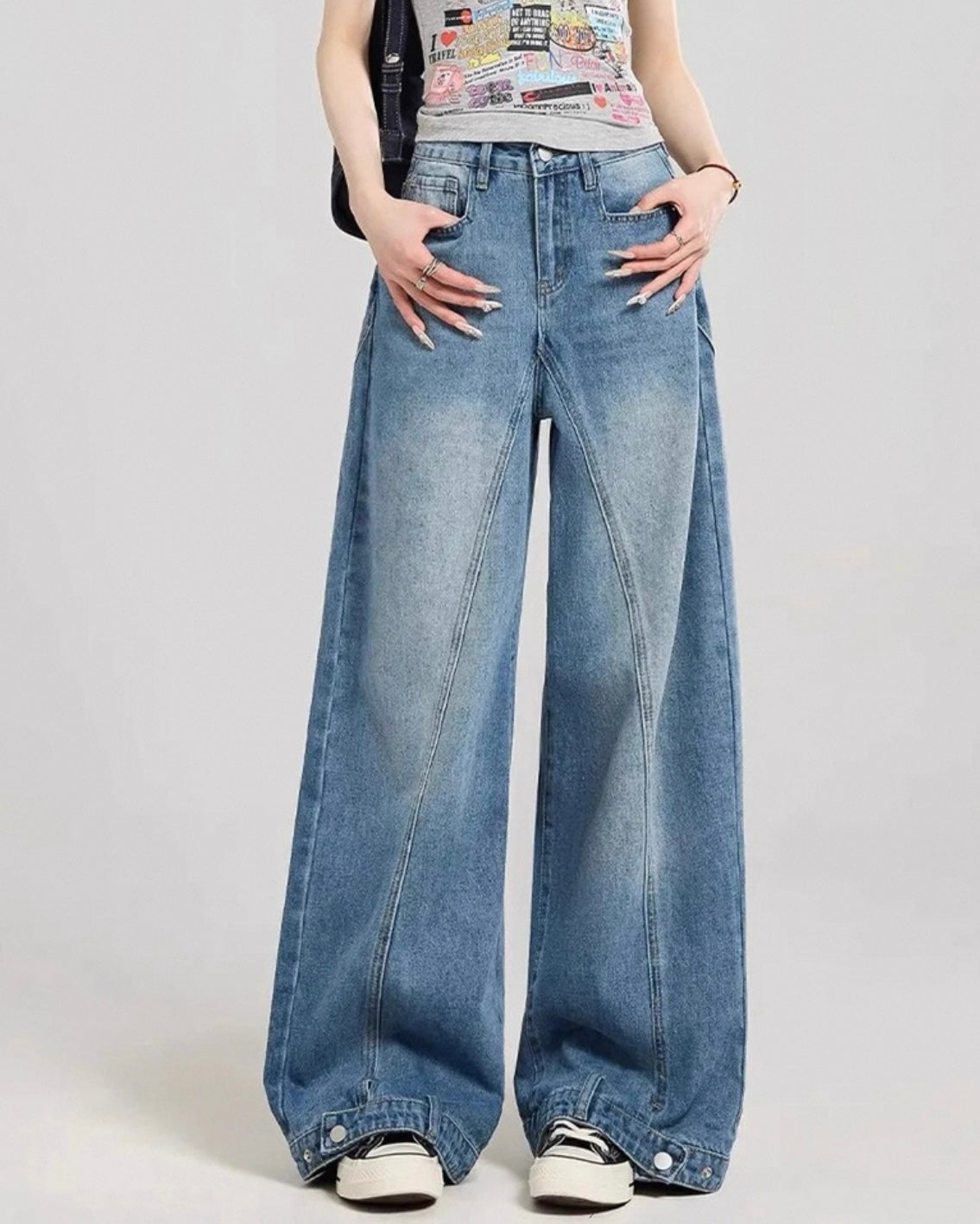 《11/14新作》バレルルックデニムパンツ