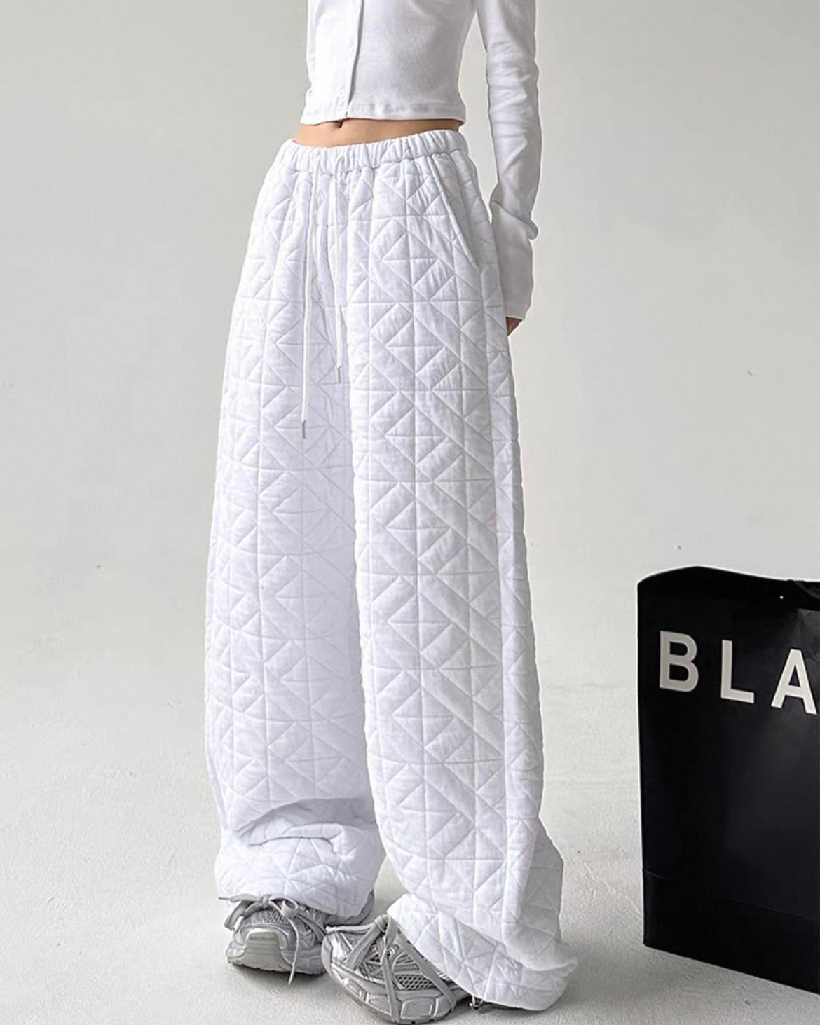 《11/14新作》キルティングウォームパンツ