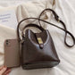《11/14新作》2wayヴィンテージルックバケツバッグ