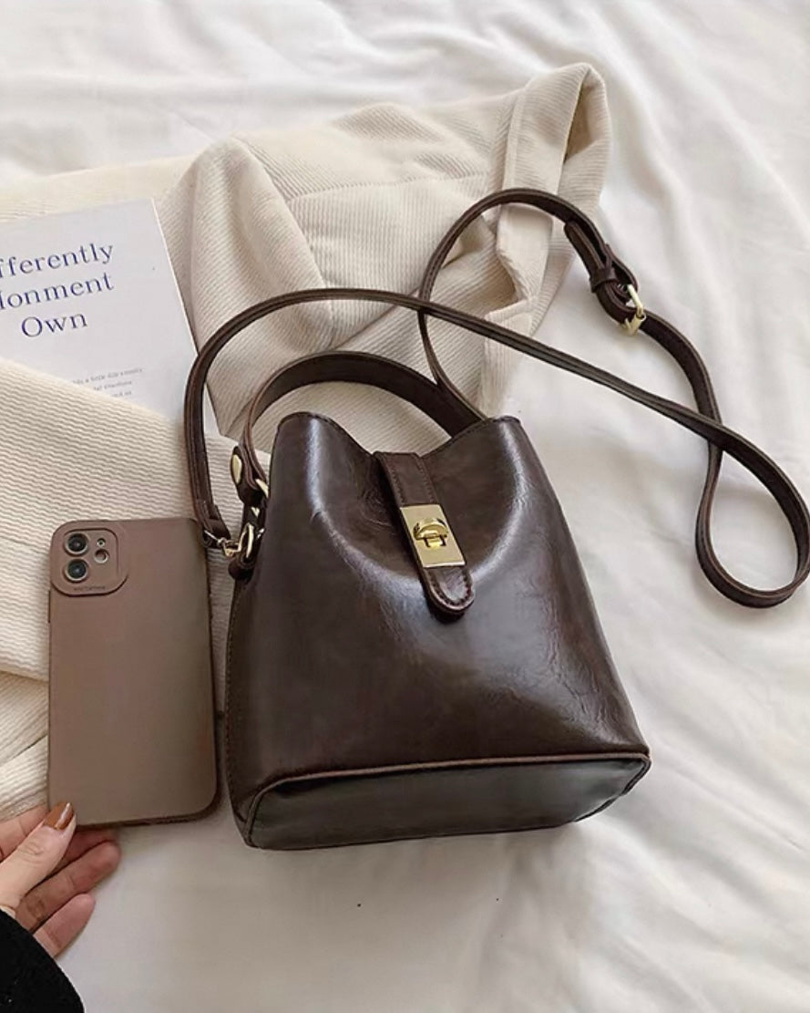 《11/14新作》2wayヴィンテージルックバケツバッグ