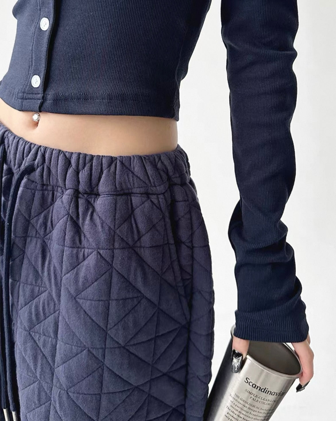 11/14新作》キルティングウォームパンツ – QúON