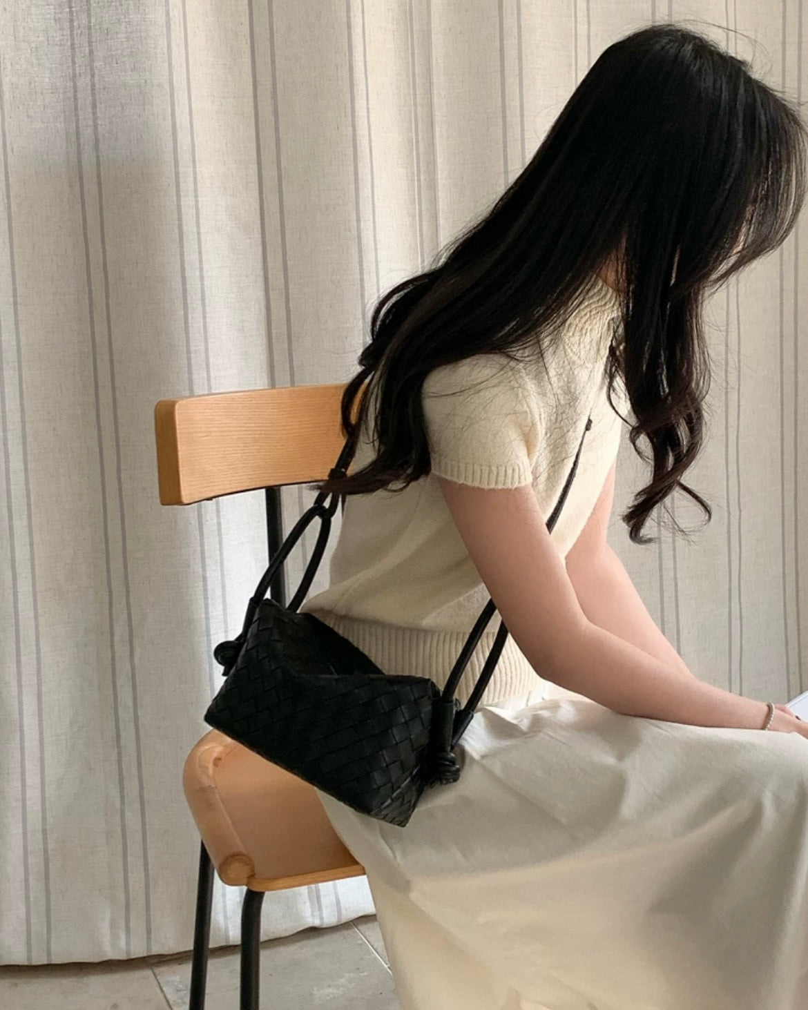 《4/11新作》2wayハンモックショルダーウーブンバッグ