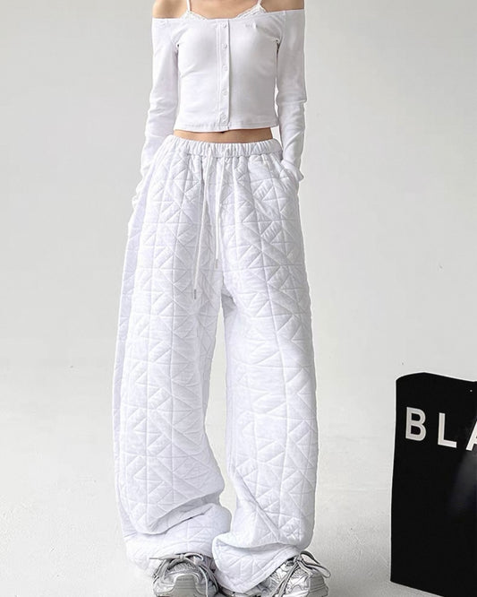 《11/14新作》キルティングウォームパンツ