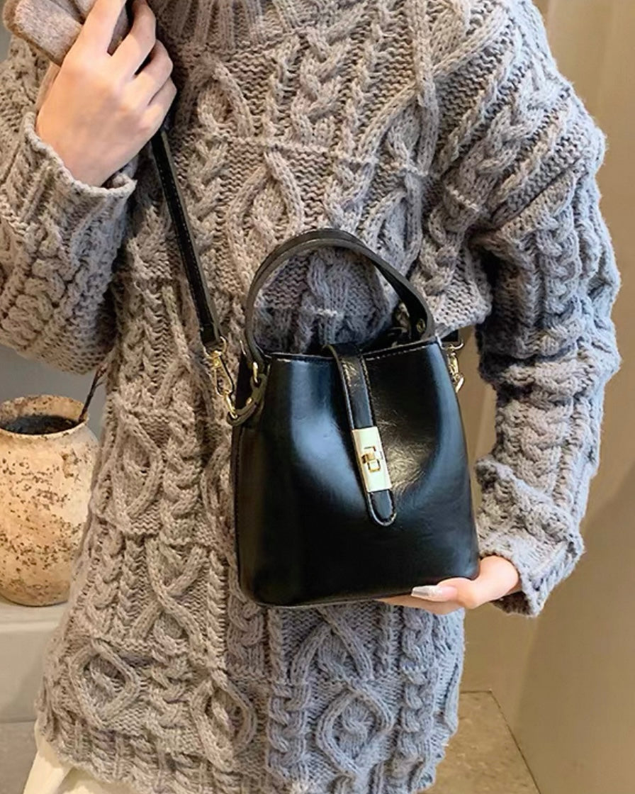 《11/14新作》2wayヴィンテージルックバケツバッグ