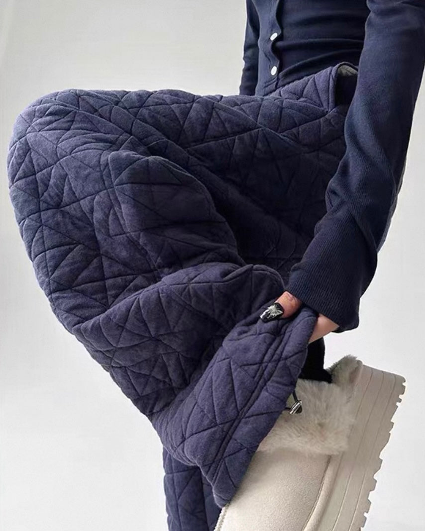 《11/14新作》キルティングウォームパンツ