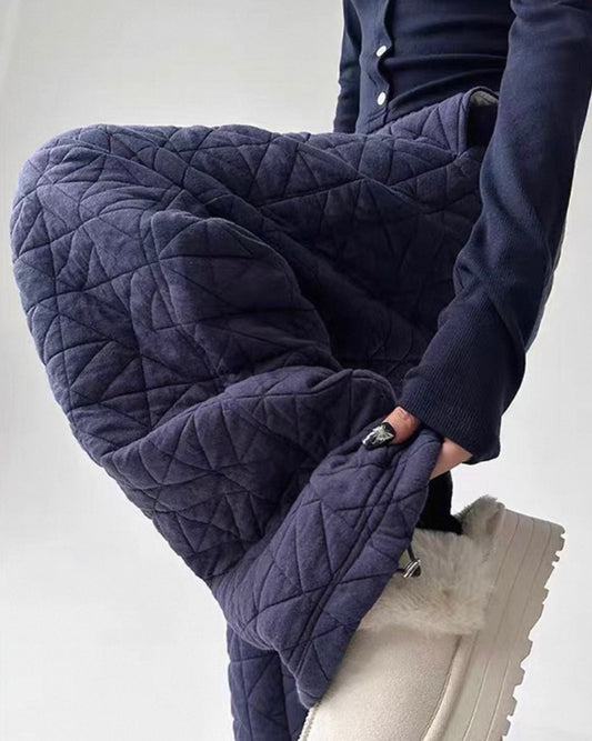 《11/14新作》キルティングウォームパンツ