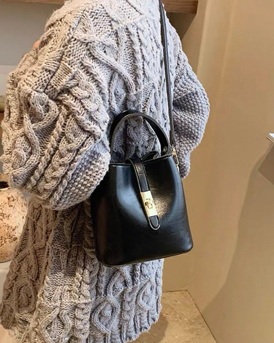 《11/14新作》2wayヴィンテージルックバケツバッグ