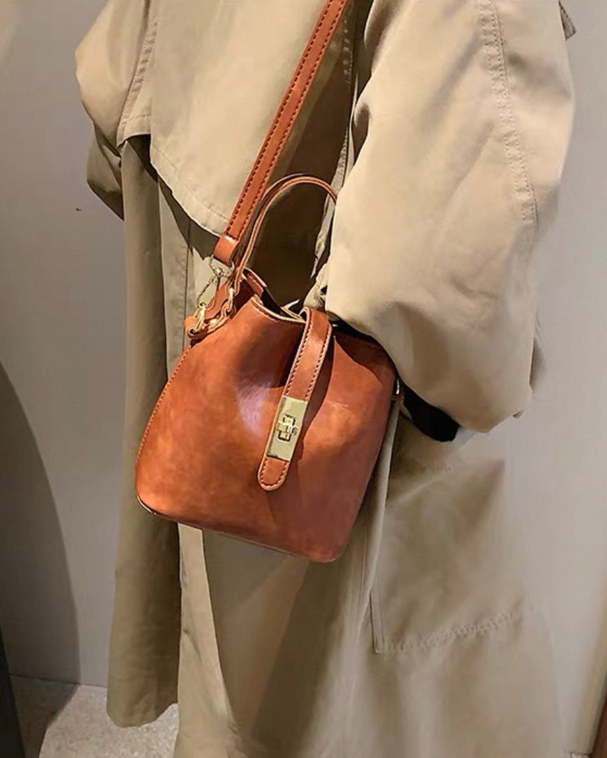 《11/14新作》2wayヴィンテージルックバケツバッグ