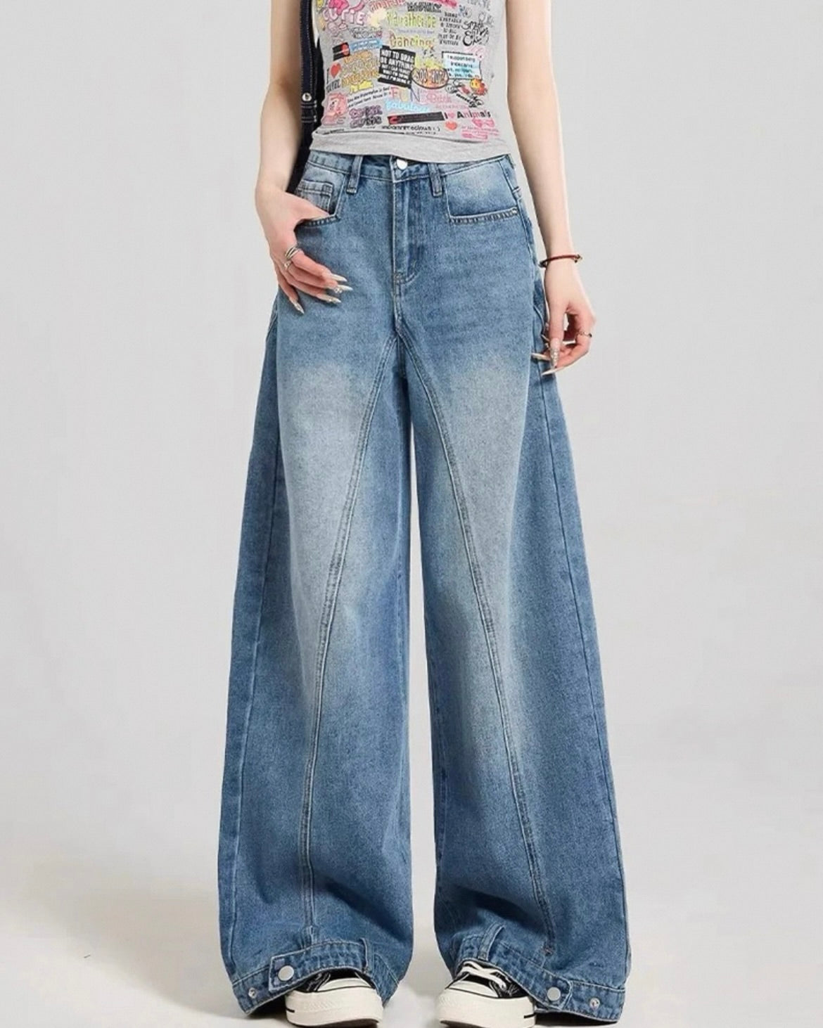 《11/14新作》バレルルックデニムパンツ