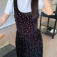 小花柄ベロアワンピース